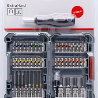 Bosch Extra Hard Промоционален комплект 44 части +отвертка, снимка 5 - Винтоверти - 35861814