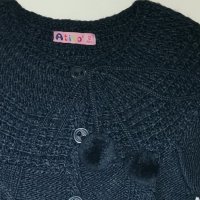 Аvito тъмно синя жилетка, вълна и акрил – 12 години, 152см, снимка 2 - Детски пуловери и жилетки - 34426316
