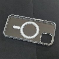 калъф за iPhone 15 прозрачен твърд със силикон MagSafe, снимка 3 - Калъфи, кейсове - 42315026