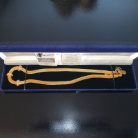Колие Art De France с кристали Swarovski с 24к златно покритие, снимка 5 - Колиета, медальони, синджири - 36321706