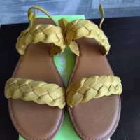 Жълти сандали Graceland 39 номер, снимка 6 - Сандали - 40835517
