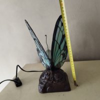Настолна лампа тифани-пеперуда, снимка 4 - Настолни лампи - 41796947