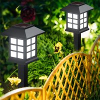 Комплект от 6 броя соларни LED лампи за двор и градина, снимка 2 - Градински мебели, декорация  - 41984193