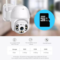 Безжична външна въртяща с 2 антени WIFI Full HD IP camera камера 5MP, снимка 3 - IP камери - 36328363