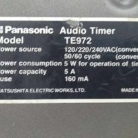 Panasonic audio timer te972, снимка 7 - Друга електроника - 41468423