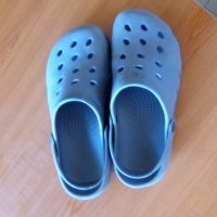 Кроксове, джапанки сини с бяло №39 стелка 25см, снимка 9 - Детски обувки - 34687838