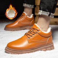 Мъжки зимни ежедневни обувки в стил Martin Boots ®, Британски стил, 2цвята - 023, снимка 3 - Ежедневни обувки - 39177255