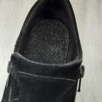 Черни велурени N38, снимка 4 - Дамски ежедневни обувки - 44602085