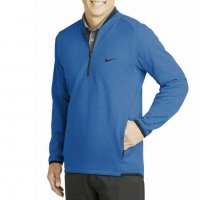 NIKE AH6267 Therma-Fit Dri-Fit Fleece Оригинално Мъжко Горнище Поларена Ватирана Блуза Размер L, снимка 3 - Блузи - 38619864