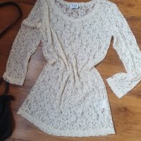 Дамска блуза еластична дантела VRS размер S , снимка 2 - Блузи с дълъг ръкав и пуловери - 35979321