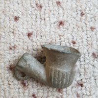 Османска бронзова лула, снимка 3 - Антикварни и старинни предмети - 39087743
