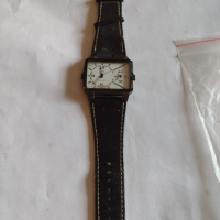 Луксозен мъжки часовник Q/Q QUARTZ WATER RESIST работи много красив с кожена каишка - 21782, снимка 6 - Мъжки - 36203055