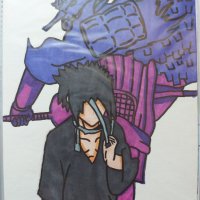Рисунка аниме Наруто Саске Sasuke Naruto anime, снимка 1 - Картини - 41842511