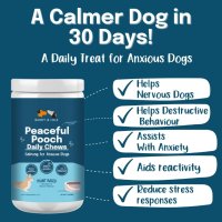 Дъвчащи таблетки за облекчаване на тревожността за кучета успокояващи, снимка 2 - За кучета - 41888374