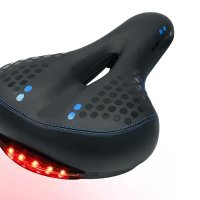 Универсална гелова седалка за колело / велосипед с LED светлина, снимка 1 - Части за велосипеди - 44247100