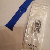 Силиконова каишка за Apple Watch 42/44 mm. НОВА, снимка 1 - Каишки за часовници - 34553571