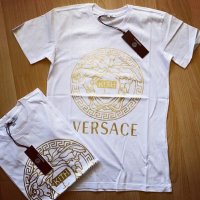 Бяла мъжка тениска/реплика  Versace  код Br20U, снимка 1 - Тениски - 41202423