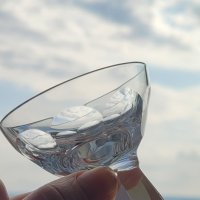 Антикварни рядки емски кристални 24% чаши за ликър/ракия Peill Glaser Германия, снимка 4 - Чаши - 40404632