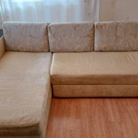 Ъглов разтегателен диван, снимка 1 - Дивани и мека мебел - 41530161