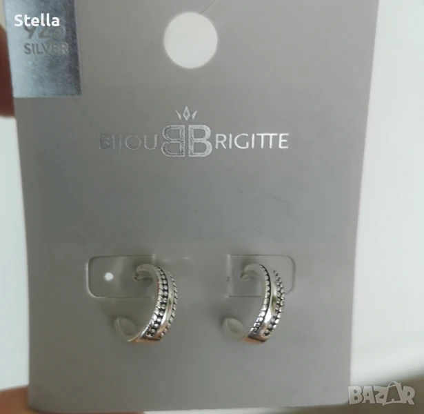 Сребърни BIJOU BRIGITTE стилни обеци проба 925!, снимка 1