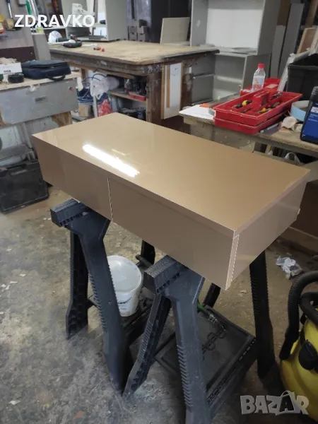 Нова стенна тоалетка Галакси Злато MDF Цената е крайна!, снимка 1