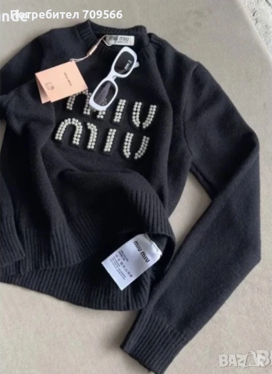 Пуловер Miu Miu, блуза , снимка 1