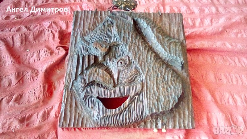 Страхотна ръчна дърворезба за стена , снимка 1