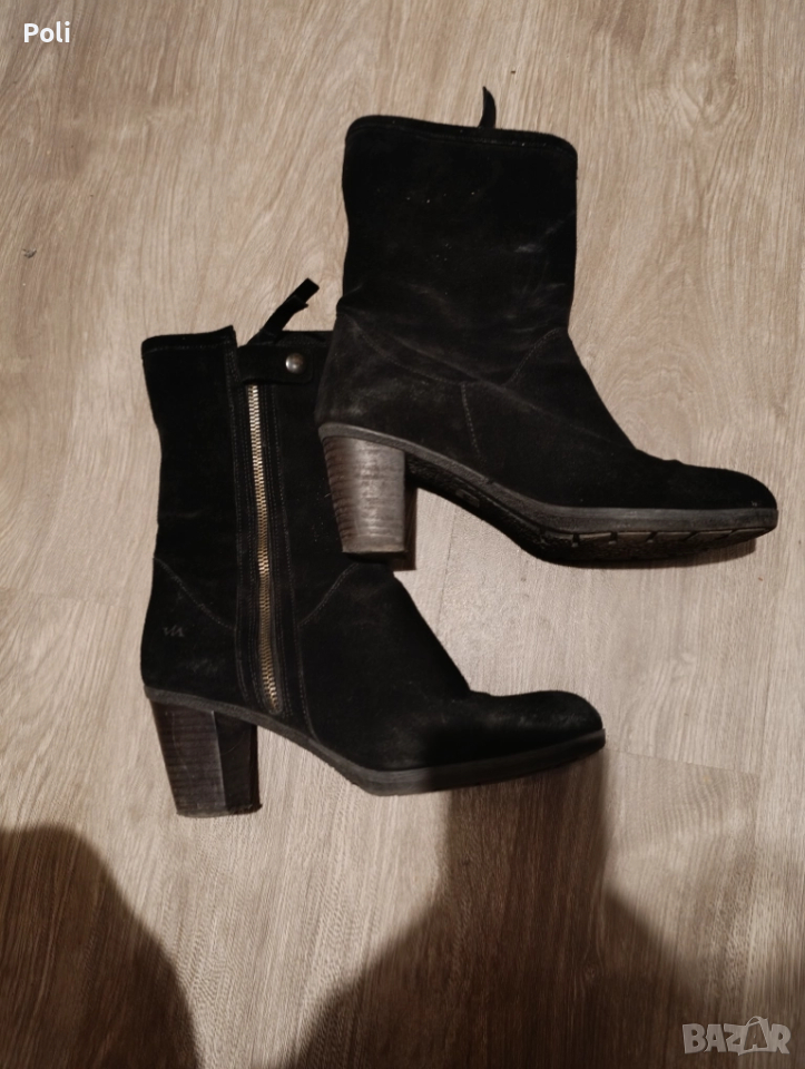 Боти естествен велур , снимка 1