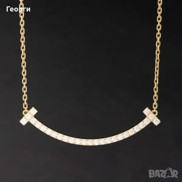 Tiffany & Co колие с мойсанити, снимка 1