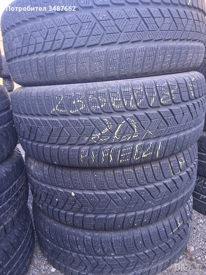 235 60 18 PIRELLI SCORPION 4броя зимни дот 2020г , снимка 1
