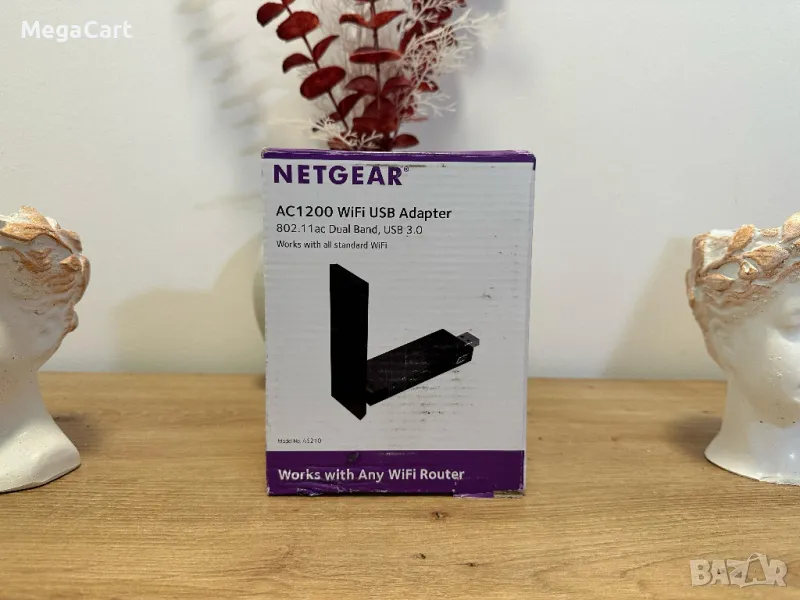 WiFi USB адаптер NETGEAR AC1200 (модел A62310), снимка 1