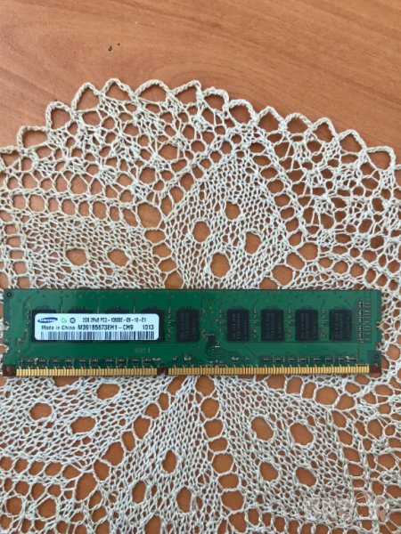 RAM - Samsung - M391B5673EH1-CH9 - 2GB DDR3-1333MHz PC3-10600 ECC Unbuffered CL9, снимка 1