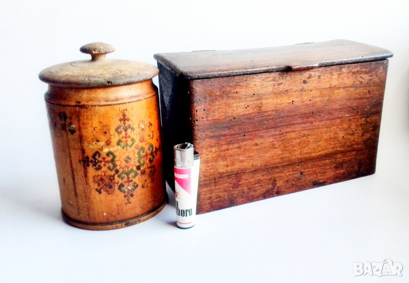 Стари дървени кухненски кутии -Царство България., снимка 1