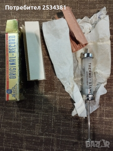 Винтидж стъклена спринцовка , снимка 1