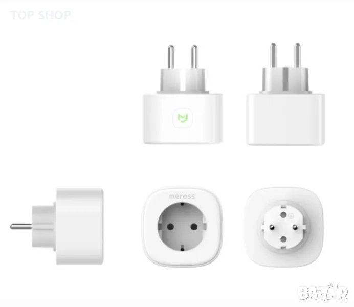 Meross wi-fi smart контакт щепсел програмируем и управляван дистанционно, снимка 1