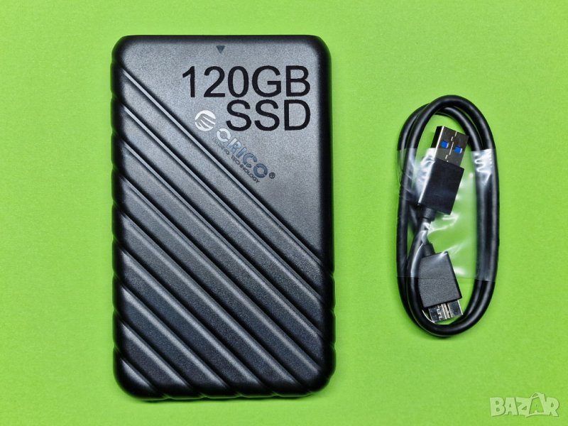 Супер бърз външен диск SSD USB 3.0 120GB, снимка 1