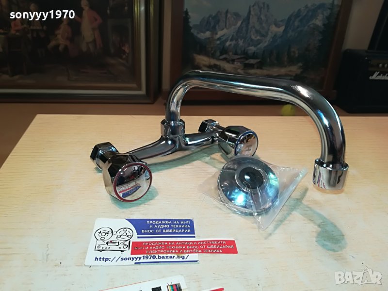 ЧЕШМА НОВА ЗА СТЕНА С ДВЕ ВРЪТКИ 0505231130, снимка 1