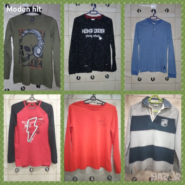 Блузи с дълъг ръкав за момче размер до 152 см., снимка 1