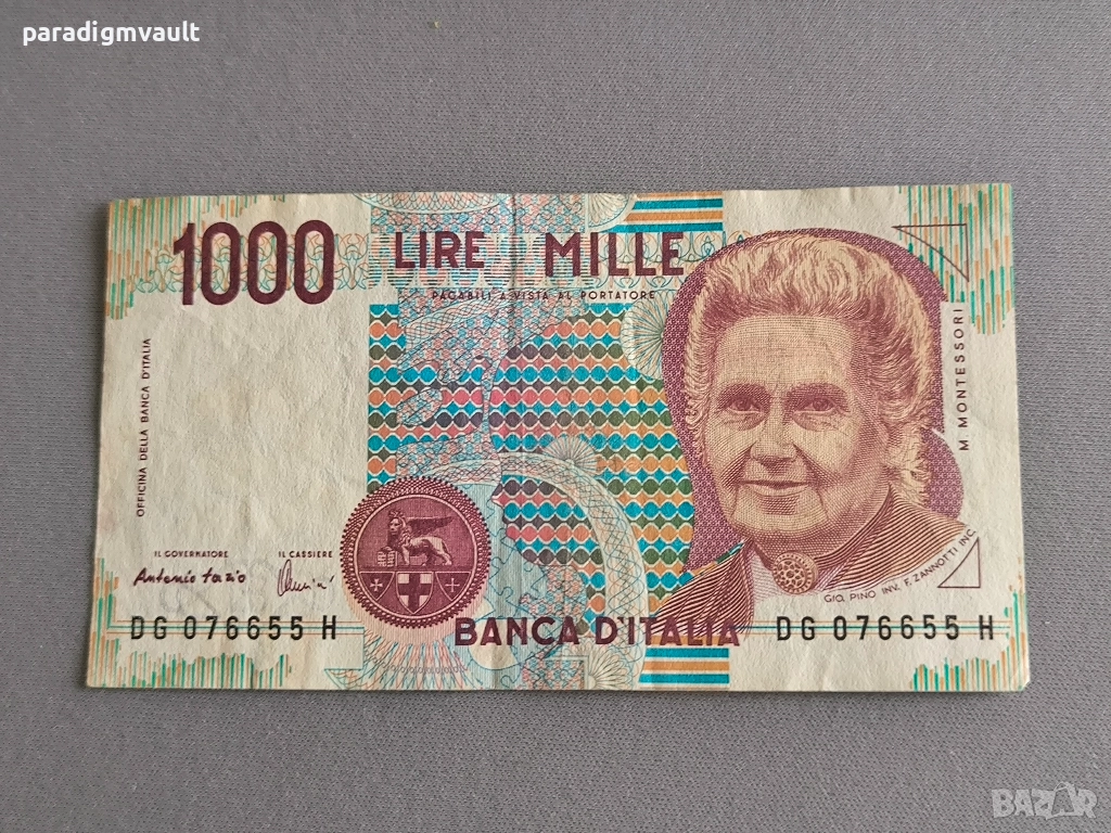 Банкнота - Италия - 1000 лири | 1990г., снимка 1