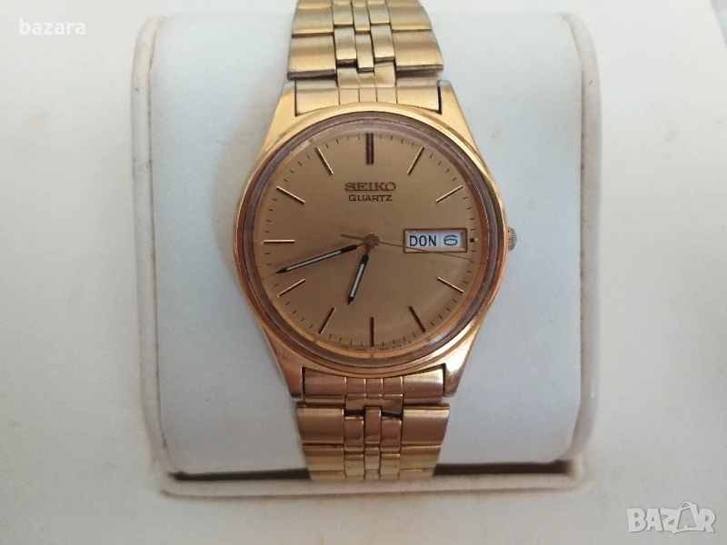 Сейко кварц позлатен, снимка 1