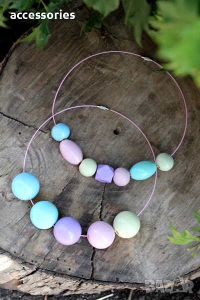 Уникални бижута в пастелни цветове, снимка 1