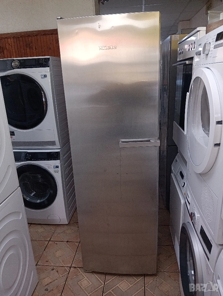 Иноксов вертикален фризер с 8 чекмеджета Миеле Miele Made in Germany с две години гаранция!, снимка 1
