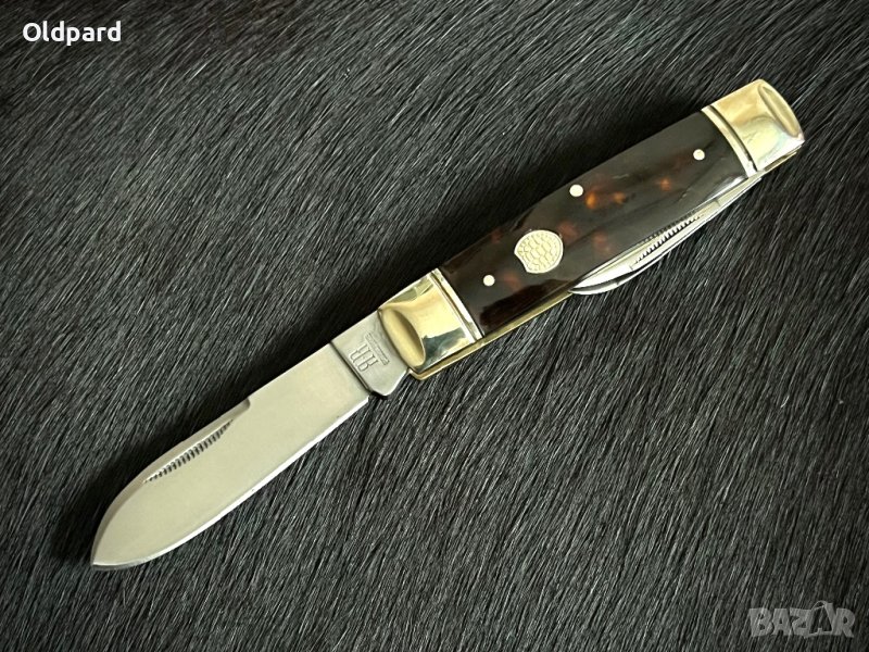 Колекционерски джобен сгъваем нож с три остриета RR Whittler Tortoise. (RR2435), снимка 1