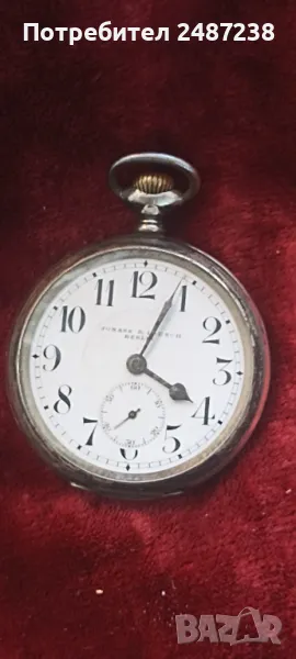 Голям немски сребърен часовник , снимка 1