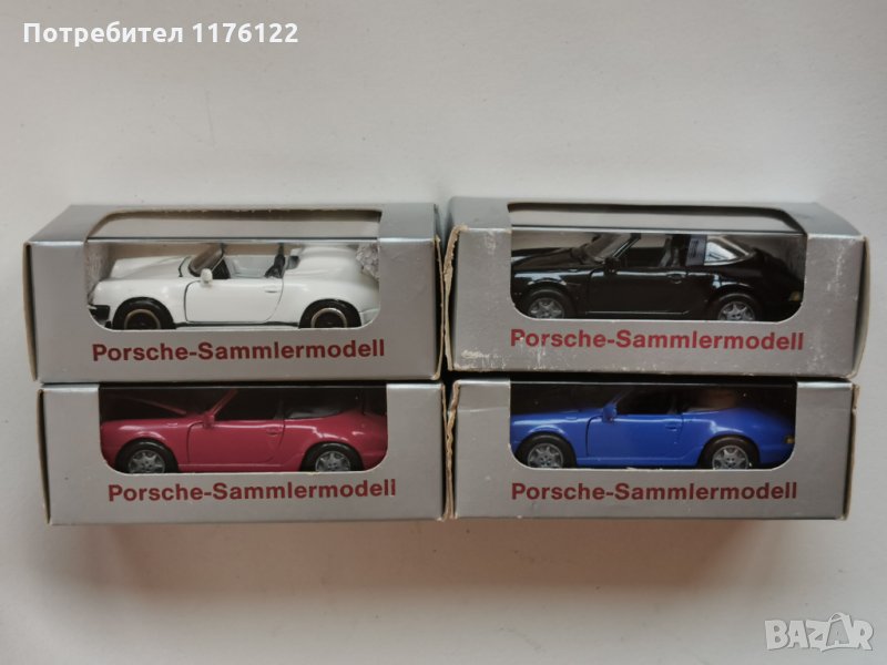 1/43 NZG Porsche 911 Turbo / Targa / Cabriolet / Roadster /Made In Germany/ Порше Модели Нови В Кути, снимка 1
