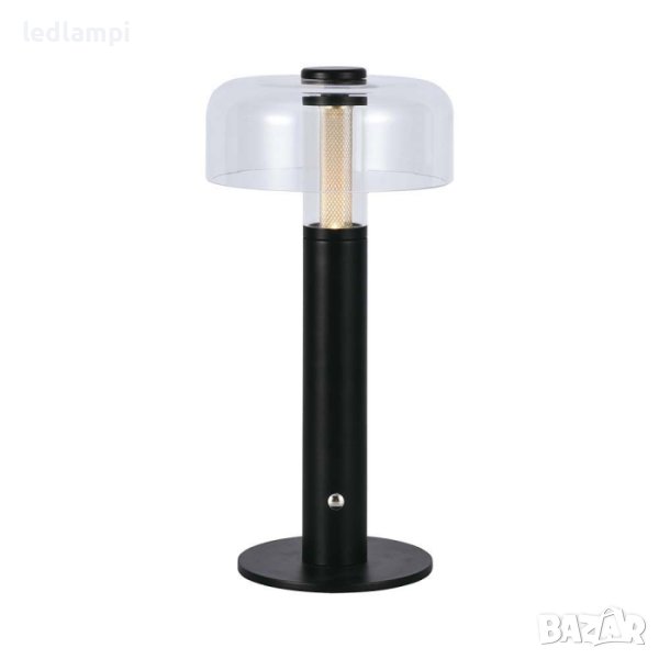 Настолна LED Лампа 1W Димиране Черна Презареждане Топло Бяла Светлина, снимка 1