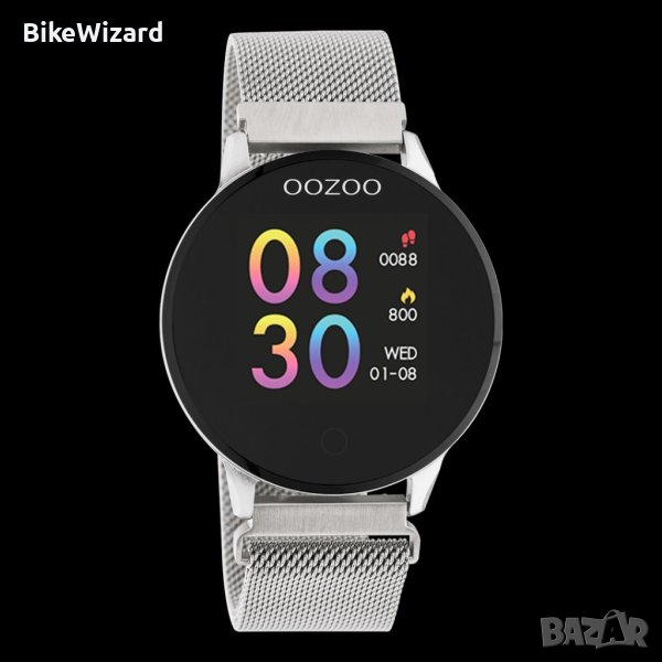 OOZOO Q00116 Смарт часовник с метална Mesh верижка, снимка 1