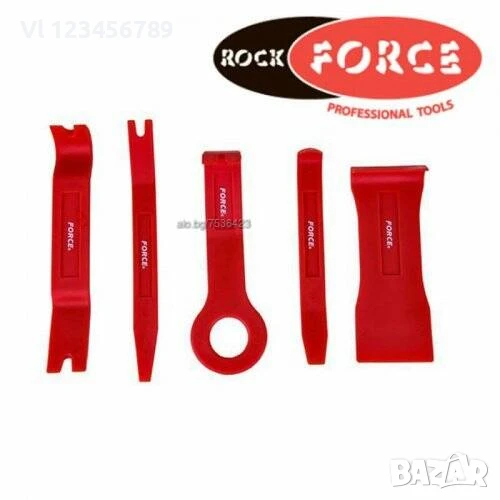 Инструменти за демонтаж на авто интериор 5 части Rock Force, снимка 1