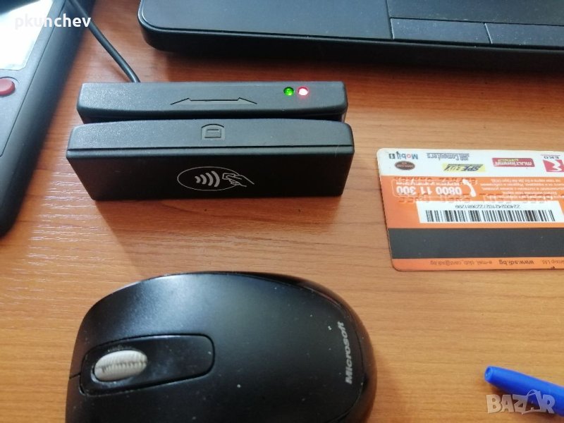 USB четец за карт магнитни и безконтактни RFID, снимка 1