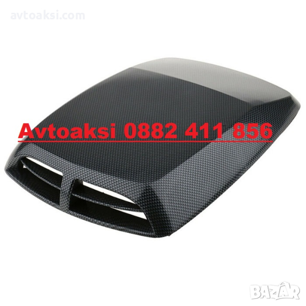 Въздуховод/Декорация карбон за капак -16321, снимка 1